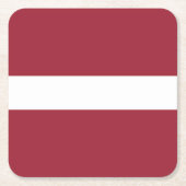 Flagge Lettlands Rechteckiger Pappuntersetzer (Vorderseite)