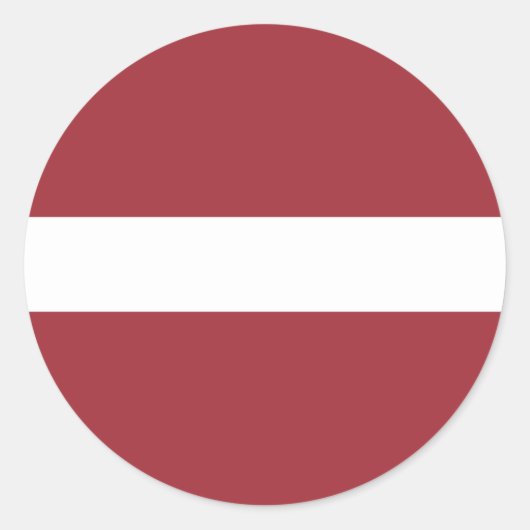 Flagge Lettlands Runder Aufkleber (Vorderseite)