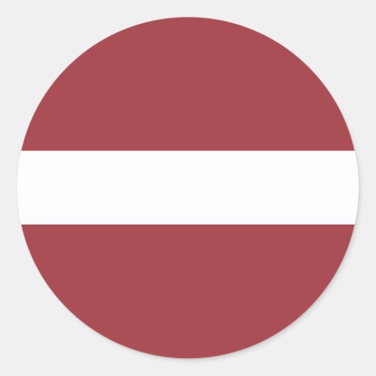 Flagge Lettlands Runder Aufkleber (Vorderseite)