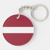 Flagge Lettlands Schlüsselanhänger (Rückseite)