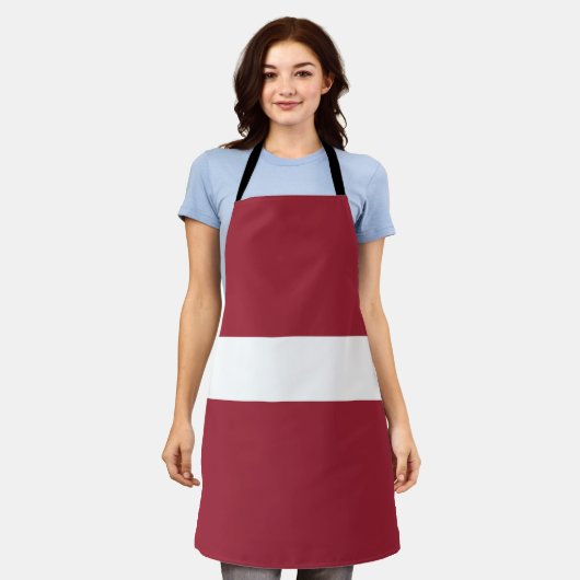 Flagge Lettlands Schürze (Getragen)