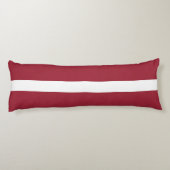 Flagge Lettlands Seitenschläferkissen (Rückseite)