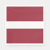 Flagge Lettlands Serviette (Vorderseite)