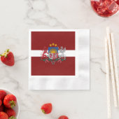 Flagge Lettlands Serviette (Beispiel)