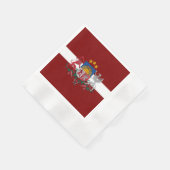 Flagge Lettlands Serviette (Ecke)