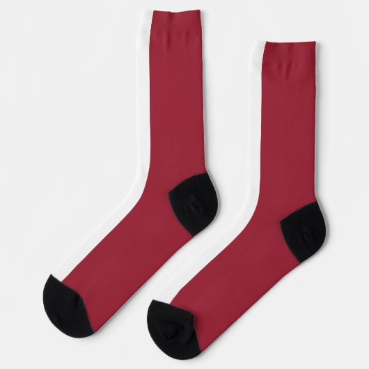 Flagge Lettlands Socken (Linkes Detail)