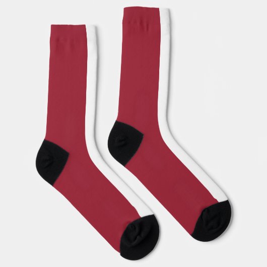 Flagge Lettlands Socken (Rechts)