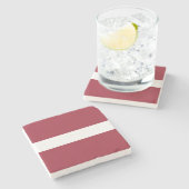 Flagge Lettlands Steinuntersetzer (Seitenansicht)