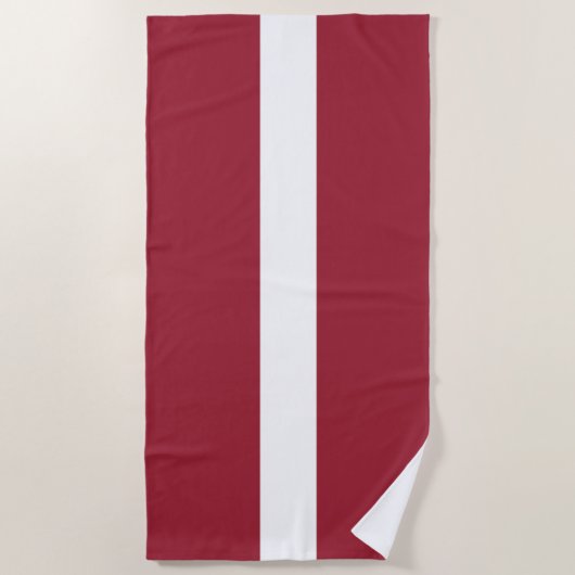 Flagge Lettlands Strandtuch (Vorderseite)