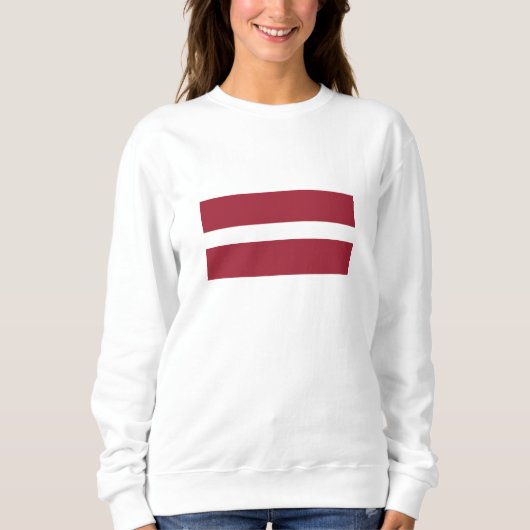 Flagge Lettlands Sweatshirt (Vorderseite)