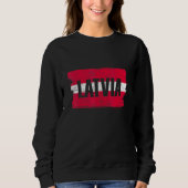 Flagge Lettlands Sweatshirt (Vorderseite)