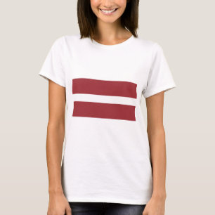 Flagge Lettlands T-Shirt