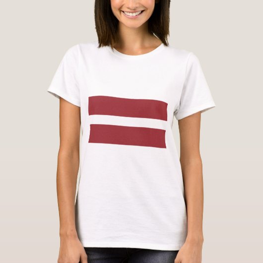 Flagge Lettlands T-Shirt (Vorderseite)