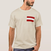 Flagge Lettlands T-Shirt (Vorderseite)
