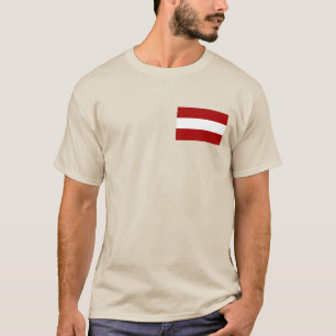 Flagge Lettlands T-Shirt
