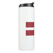 Flagge Lettlands Thermosbecher (Nach links gedreht)