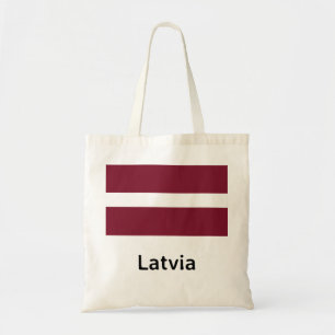 Flagge Lettlands Tragetasche
