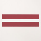 Flagge Lettlands Yogamatte (Vorderseite (Horizontal))