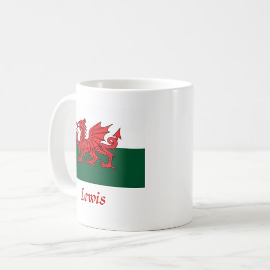 Flagge Lewis Waliser Kaffeetasse (Vorderseite Links)