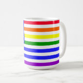 Flagge Lgbt USA Kaffeetasse (VorderseiteRechts)