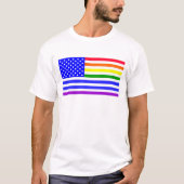 Flagge Lgbt USA T-Shirt (Vorderseite)