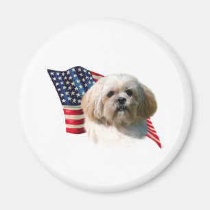 Flagge Lhasas Apso Magnet