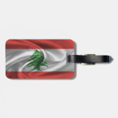 Flagge Libanons Gepäckanhänger (Rückseite horizontal)