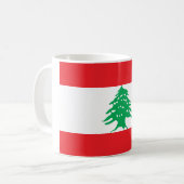 Flagge Libanons (Libanon) Kaffeetasse (Vorderseite Links)