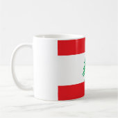 Flagge Libanons (Libanon) Kaffeetasse (Links)