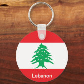 Flagge Libanons Schlüsselanhänger (Vorderseite)