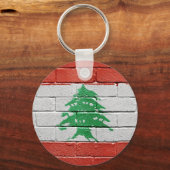 Flagge Libanons Schlüsselanhänger (Vorderseite)