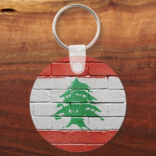 Flagge Libanons Schlüsselanhänger (Vorderseite)