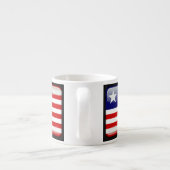 Flagge Liberias Espressotasse (Rückseite)