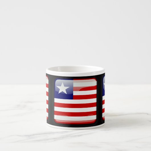 Flagge Liberias Espressotasse (Vorderseite)