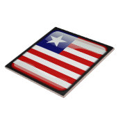 Flagge Liberias Fliese (Seite)