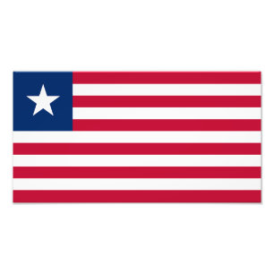 Flagge Liberias Fotodruck
