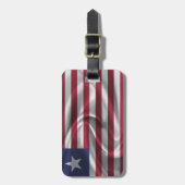 Flagge Liberias Gepäckanhänger (Vorderseite vertikal)