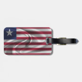 Flagge Liberias Gepäckanhänger (Rückseite horizontal)