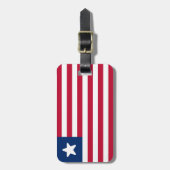 Flagge Liberias Gepäckanhänger (Vorderseite vertikal)