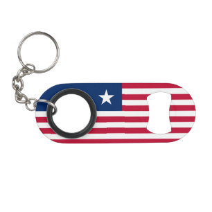 Flagge Liberias Mini Flaschenöffner