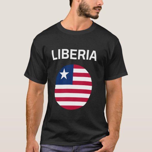 Flagge Liberias Modern T-Shirt (Vorderseite)