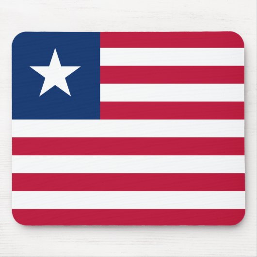 Flagge Liberias Mousepad (Vorne)