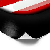 Flagge Liberias Poster (Ecke)