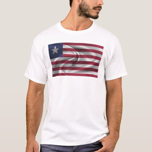 Flagge Liberias T-Shirt (Vorderseite)