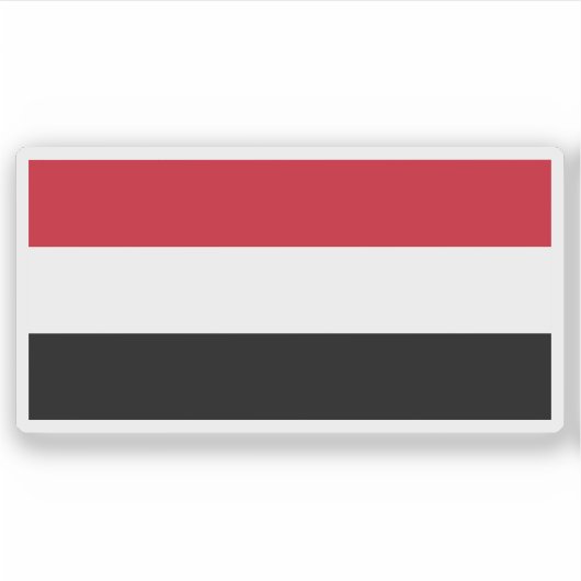 Flagge Libyens (1969-1972) Aufkleber (Vorderseite)