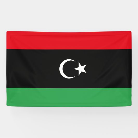 Flagge Libyens Banner (Horizontal)
