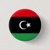 Flagge Libyens Button (Vorderseite)