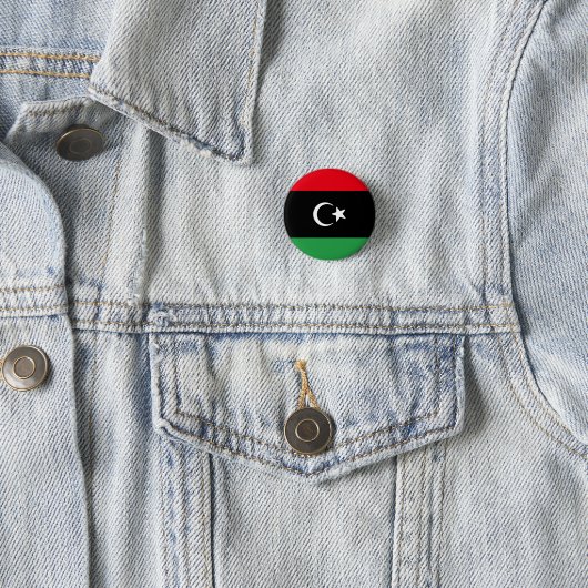 Flagge Libyens Button (Beispiel)