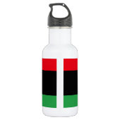 Flagge Libyens Edelstahlflasche (Rückseite)