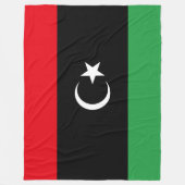 Flagge Libyens Fleecedecke (Vorderseite)